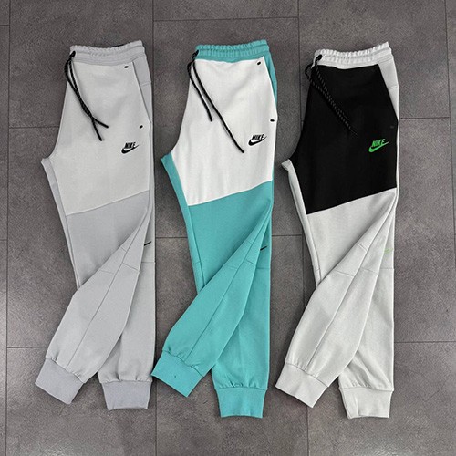 جاگر نایک تکفلیس (NIKE TECH FLEECE JOGGER 2025) رنگ سفید طوسی سایز M